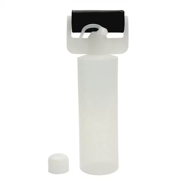 Glue Roller Bottle, 2 1/2 in W, Plastic, Black/White, Big Horn, Mfr#: 19044